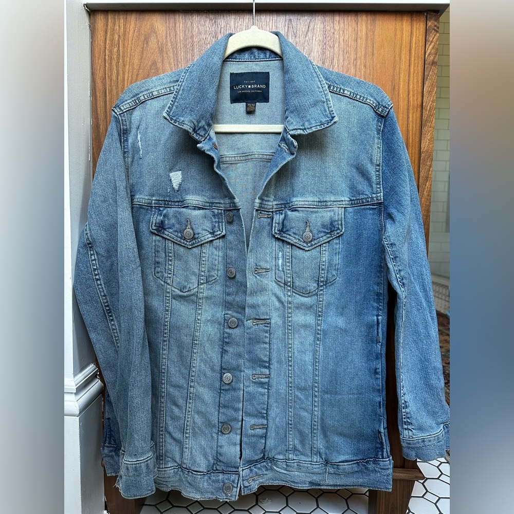 Lucky Brand Women’s Distressed Denim Jacket